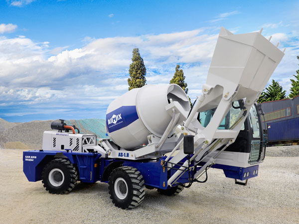 AS-1.8 self-loading mobile concrete mixer