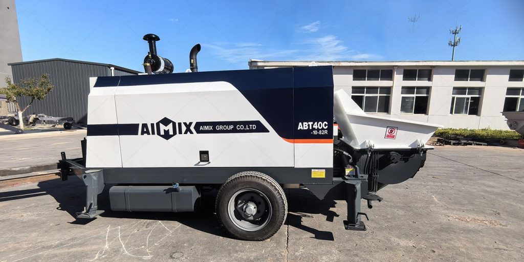 trailer concrete pump